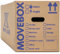 MOVEBOX 10 Strong XXL Moving Boxes 59 litres | Cardboard Storage Boxes 64cm x 29cm x 32cm | Double Walled Packing Removal Boxes with Carry Handles & Room List