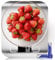GeeRic Báscula de Cocina Digital de Acero Inoxidable,Balanza de Alimentos Multifuncional 22 lb/10 kg,Peso Cocina con Pantalla LCD 2 Baterías Incluidas para cocinar, hornear(Blanco)