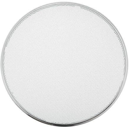 X AUTOHAUX Universal 6 Car Speaker Grills Cover Mesh Round 6 Inch Audio Speaker Subwoofer Guard Protector Case Iron Plating Silver Tone White - Pack of 1