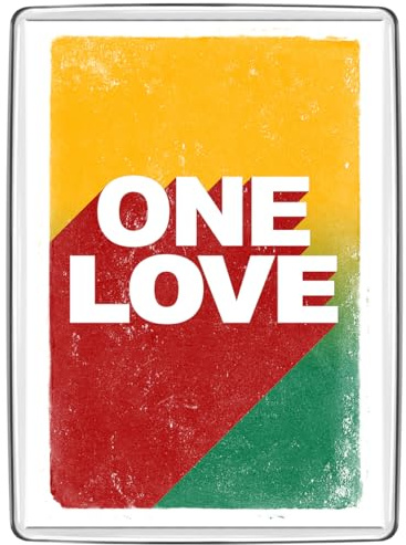 Pixly® One Love Fridge Magnet Large Jumbo Size Keepsake Novelty Refrigerator Magnets Gift