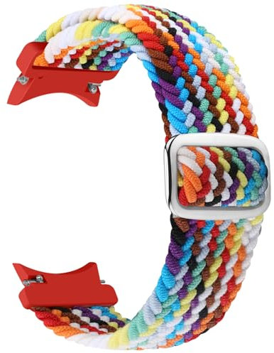 TumCez Cinturino Compatibile con Samsung Galaxy Watch 7/6/5/4/FE 40mm 44mm/Galaxy Watch 5 Pro/Galaxy Watch 6/4 Classic 43mm 47mm 42mm 46mm Ricambio Intrecciato Cinturini di Nylon per Donna Uomo