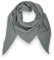 Musselin Schal damen Uni Made Italy 195 x 72 cm Herbst Winter Dreieckstuch Baumwolle Halstuch (Anthrazit)