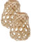 MAGICLULU 2 Piezas Pantalla De Bambú Pantalla De Lámpara Sin Cuello Luz De Mimbre Cubierta De Luz De Techo De Mimbre Cubiertas De Luz De Techo Cubierta De Luz De Sauce Khaki Tejido De Bambú