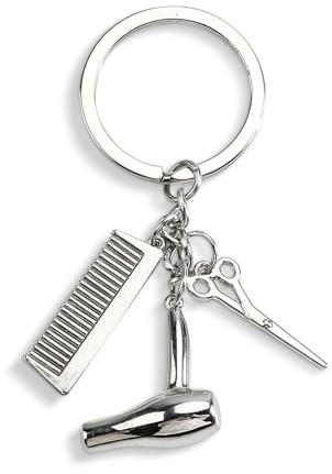 Tranbath Personalisierter Schlüsselanhänger Friseur Zubehör, Friseurin Geschenk, Geburtstagsgeschenk Frauen, Geschenk Freundinnen, Geschenkideen für Friseursalon-Eröffnung, Friseur Zubehör Dekor
