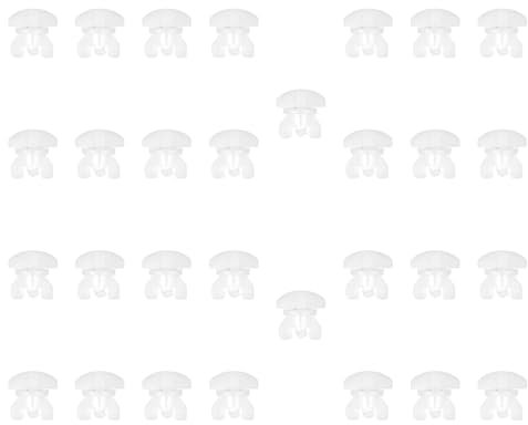 FytStycale Bouchons de Piste de Rideau, 30 Pièces, Planeurs de Piste de Rideau pour Armoires de Bureaux