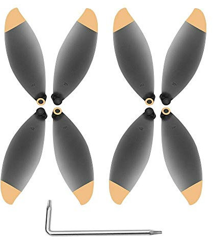 Balrbex 8 StüCke Propeller Requisiten für Papagei Anafi Drone Blatt FlüGel Fan ZubehöR (Schwarz und Gold)
