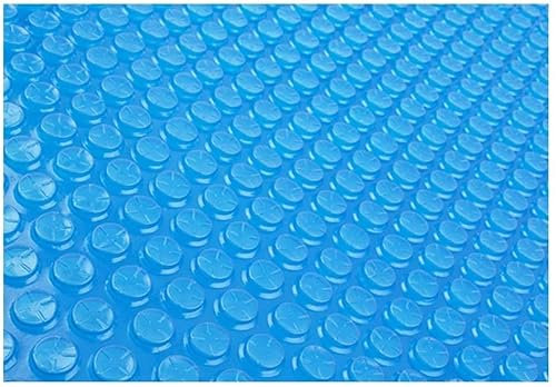 ERSINIAN Couverture de Piscine rectangulaire à Bulles Bleues, Couverture Solaire Thermique Pliable avec œillets pour spas et Chauffage de piscines Hors Sol (2 m x 4 m).
