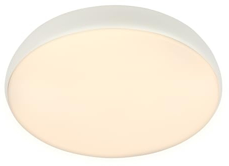 BRILONER - LED Ceiling Light with Remote Control, Dimmable, Warm White to Neutral White, LED Light, Ceiling Lights for Living Room, Ceiling Lights Bedroom, Ceiling Light Lounge, 35X8.5 cm, White