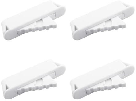 White Window Sash Vent Stops 1754 Nylon Snap-in Window Stopper 4 PCS
