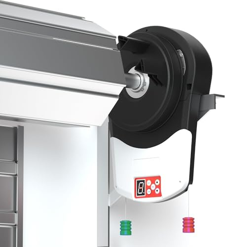 Ouvre-porte de garage enroulable motorisé – Porte automatique à rouleau avec télécommande, capacité 120 kg pour entrepôt et magasin