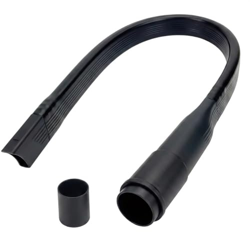 Toumett 1 Pack Extra Long Flexible Crevice Tool for Vacuum Cleaner, 62cm Universal Vacuum Attachment with 32mm/35mm Adapter, Soft Rubber Nozzle for Hoover, Henry, Shark & Car Cleaning, Black