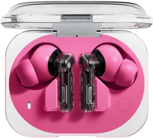 Nothing Ear (3a) Noise-Cancelling-Buds, 45 dB Hybrid ANC Hi-Res Audio Rosa | 12-mm-Treiber und kräftigerem Bass, 6 Mikrofone für klare Anrufe und Aufnahmen, Dual Connection für Sport, Reisen und Arbeit