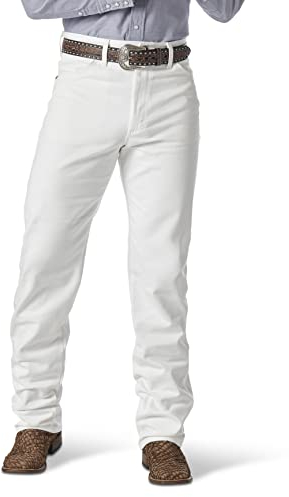 Wrangler Jean Coupe Originale, Blanc, W34/L34 Homme
