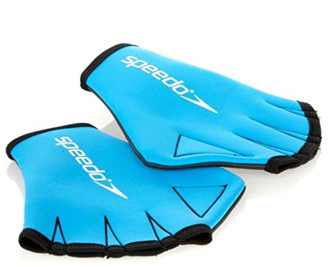Speedo Trainings-Geräte Hilfen I Aqua Glove, blau/grau, M, 8069190309