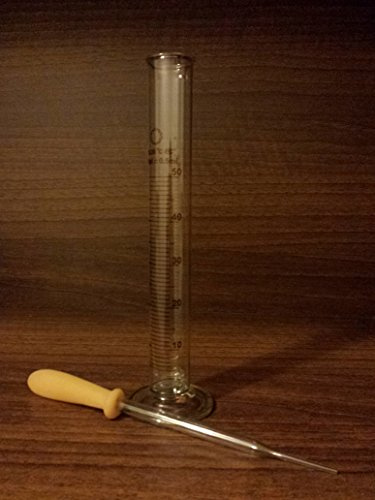 GLASS MEASURING CYLINDER (GRADUATED BOROSILICATE GLASS) 50ML