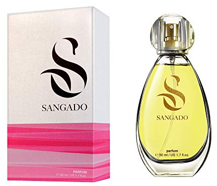 SANGADO Intensives Vergnügen Parfüm für Damen, 8-10 Stunden Langanhaltend, Luxuriös Duftendes, Blumiges Aldehyd, Zarte französische Essenszen, Extra-konzentriert (Parfüm), 50 ml