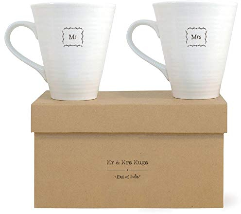 East of India Mr & Mrs Boxed Mug Set