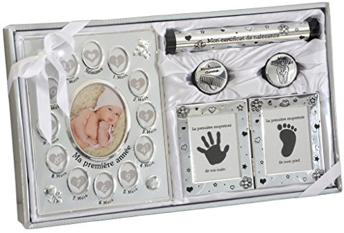 Cadeau de naissance et de baptême pour garçons & filles Coffret certificat de naissance
