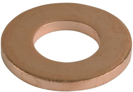 SW-Stahl S8037-6 Kupferring 15.0 x 7.5 x 1.5 mm - 10er Set Dichtring | Hochwertiger Dichtungsring aus Kupfer - 10 Stk. VPE - Passend für KFZ-Anwendungen und Ölablassschrauben