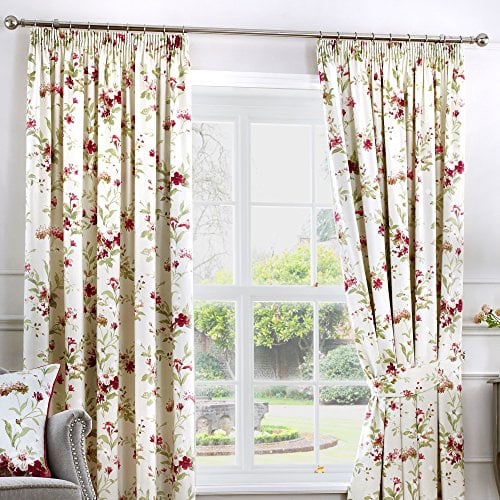 Fusion - Jeannie - Curtains, 168 x 183cm, Red