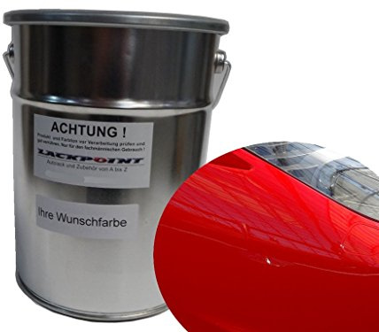Lackpoint 1 litro di vernice a base d'acqua per Ferrari 300, colore rosso, tinta unita