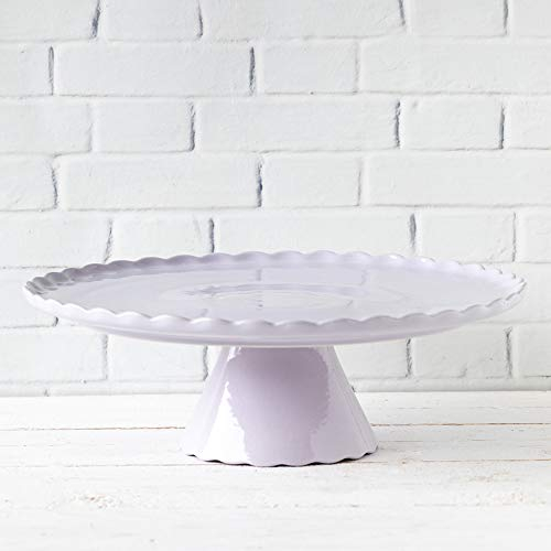 Tortenplatte mit Fuß Sweet Flower in Lavendel hell, Ø 34 cm