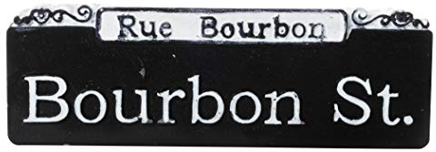 Bourbon St. Rue Bourbon Street Sign French Quarter New Orleans Souvenir Kühlschrankmagnet