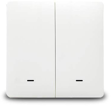 Yagusmart ZigBee Interrupteur Mural connecté, AUCUN fil Neutre Requis, nécessite un Hub Tuya, Compatible avec Alexa, Google Home, IFTTT(2 gang)