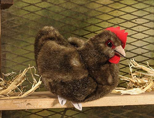 Kösener Huhn Henne Hahn sitzend 14 cm braun 7362 Stofftier Kuscheltier Stofftier Plüschtier Plüsch