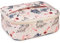 Kosmetiktasche Damen Make up Tasche Schminktasche Reise Schmink Organizer Makeup Bag Kulturtasche Beauty Case (Beiger Flamingo)