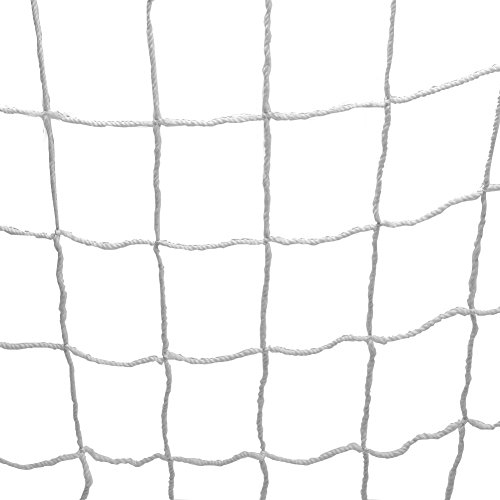 Outbit Fußball-Fußballnetz in voller Größe, Sport-Ersatz-Fußball-Torpfostennetz, Fußballausrüstung, Polypropylen-Faser, Länge, Breite, obere Dicke, untere Dicke (6 * 4ft)