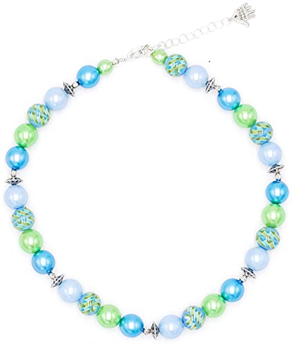 Feliss Handmade: Ketten aus Perlen, Halskette Damen. Statement Kette 45 cm lang. Choker Halsband, aesthetic Necklace Schmuck. Beads Perlenkette für Frauen (Spring Awakening)
