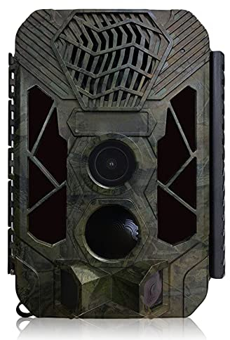 JoyFan Wildkamera Fotofalle 20MP 1080P HD Jagdkamera Nachtsicht Bewegungsmelder IP67 Wasserdichter Staubdicht Infrarotsensor 120 °Weitwinkel Nachtsichtkamera mit 32G Speicherkarte Und Tierrufe