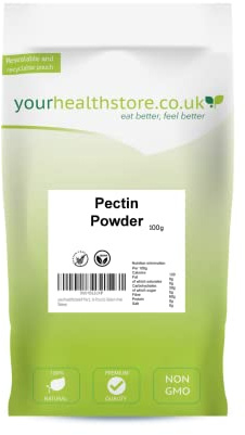 Pectin Powder 100g by yourhealthstore, 100% Pure Non GMO, For Jam and Marmalade Making.