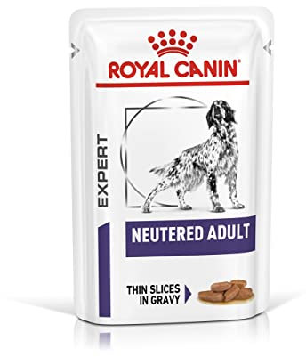 Royal Canin Expert NEUTERED ADULT | 12 x 100 g | Nassfutter für Hunde | Speziell für kastrierte Hunde | Kann dabei hilfreich das Gewicht zu halten und Haarwachstum zu fördern