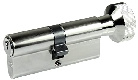 BKS Knaufzylinder/Türschloss mit Knauf PZ 8806, Baulänge wählbar, in SN-TEC Schließung incl. SN-TEC Schlüssel (mit 6 Schlüsseln, (Schlüsselseite) 45/40 (Knaufseite))