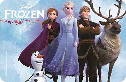 kompatibel zu Eiskönigin ELSA und Anna Tischunterlage Platzdeckchen Malunterlage Knetunterlage Eßunterlage Tischset (Blau ARJ035112)