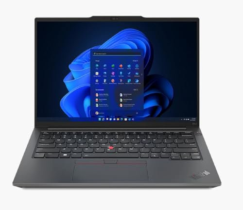 Lenovo Thinkpad E14 Gen 4 - Ordenador Portátil 14 FHD, (Intel Core i5-1235U, 16GB RAM, 512SSD, Integrated Integrated Intel Iris Xe Graphics, W11Pro), Black -Teclado QWERTY Español