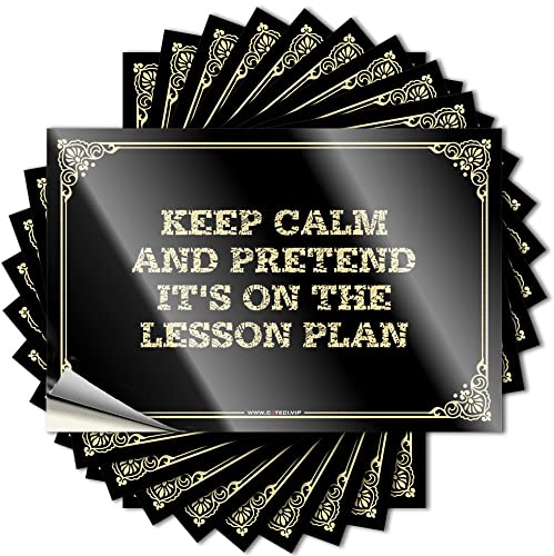 Keep Calm and Pretend It's On The Lesplan Adesivi per auto divertenti adesivi per auto (12 x 18 cm)