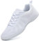 SECHRITE Cheerleading Cheer Schuhe Damen Mädchen Tanz Turnschuhe Dance Sneaker Weiß Jazz Tanzschuhe Yoga Training Aerobic Schnürschuhe Weiß 38 EU