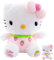 Peluches-Hello Kit-TY Poupée Peluche Peluche Poupée Rose Poupée Mignonne, Cadeau d'anniversaire, de Noël Décoration de La Maison Convient aux Filles et Aux Enfants