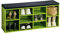 Kesper | Schuhschrank mit Sitzkissen, Material: Spanplatte, funiert, Maße: B 103,5 x H 48 x T 29,5 cm, Farbe: Grün, Schwarz | 15982 13