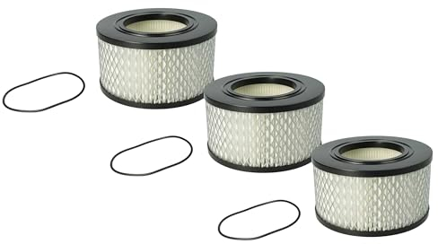 vhbw 3x Staubsaugerfilter kompatibel mit CONEL CLEAN M30 Staubsauger - HEPA-Filter Schwarz Weiß