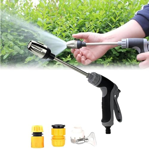 Turbowasher, pulitore ad alta pressione per ogni tubo da giardino, Turbowasher per tubo da giardino, idropulitrice My Garden Friend, ugello a getto 2 in 1 idropulitrice ad alta pressione (1 set)