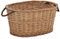 286982 Panier à bois avec poignées de transport en osier naturel 56 x 40 x 28 cm