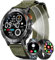 MEGALITH Smartwatch Herren Fitness Uhren: LED Taschenlampe Wasserdicht IP68 Sport Fitnessuhr - Tracker Schrittzähler Smart Watch Kompatibel Android iOS