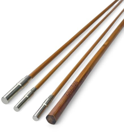 ZHUSROD 5wt | 2,4 m | 3 pièces | Canne à mouche vierge en bambou | F.E. Thomas Taper (virole, avec pointe supplémentaire)