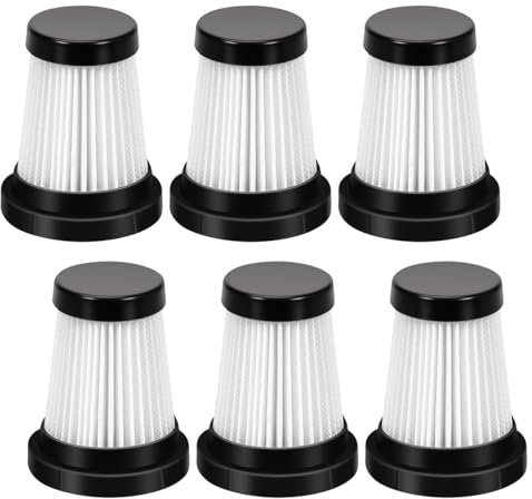 FFYan 6 Stück HEPA-Filter Akku-Staubsauger Ersatzteile für MOOSOO K12 K12 Pro K13, waschbarer Staubsaugerfilter