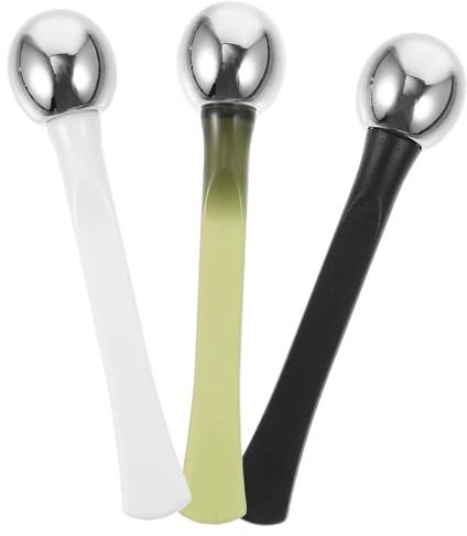 Ipetboom 3pcs Eye Massage Stick Skincare Tool for Facial Application Relieves Eye Fatigue Improves Includes Colors