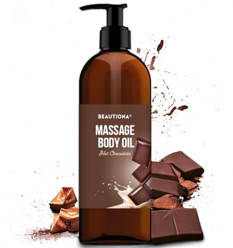 Beautiona - Pflegendes Massageöl für Körper & Entspannung - Aroma-Massage für Männer & Frauen (500 ml, Schokolade)